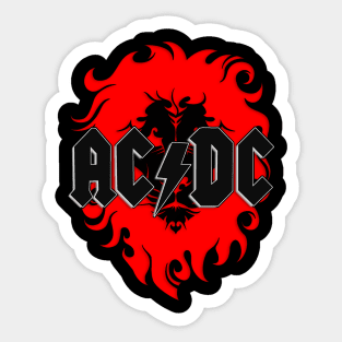 ac dc Sticker